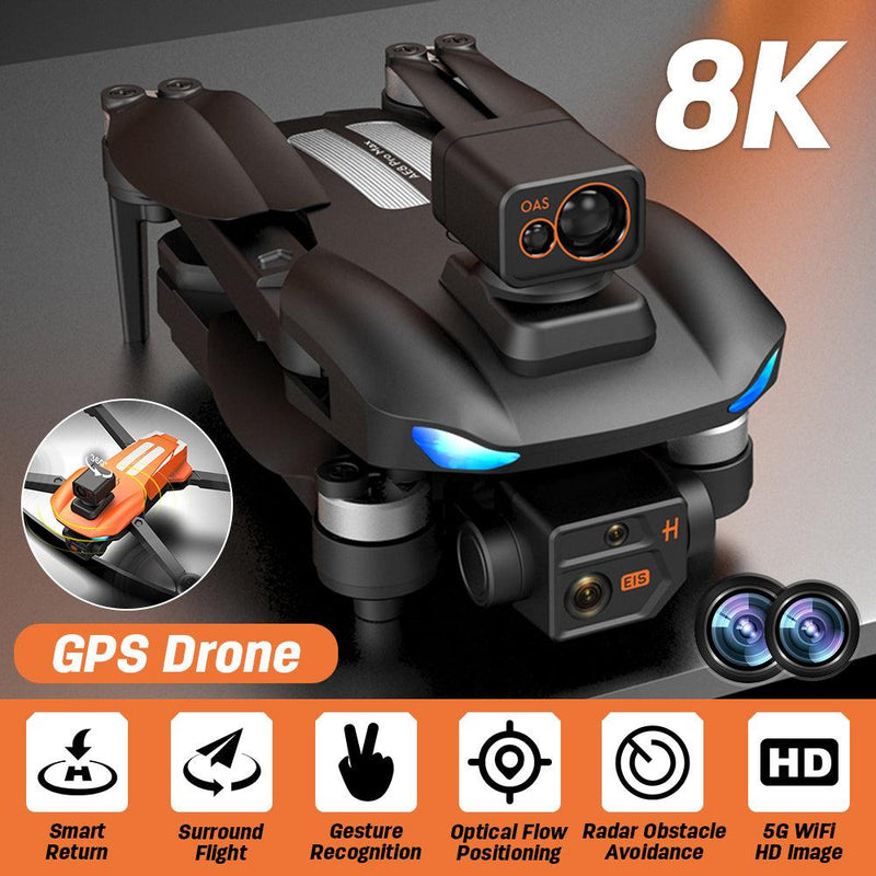 8k 1080P HD Lens 5000m RD Obstacle Avoidance RC Drone aumz2020