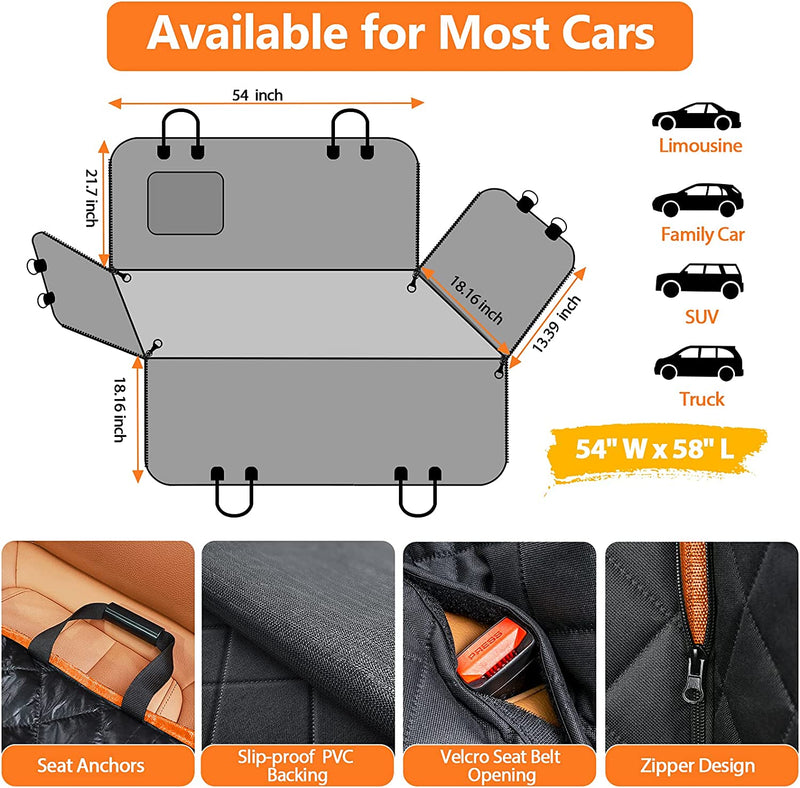 Dog Car Seat Covers | Car Back Seat Dog Cover | Aussies Premium Shop